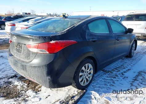 2012 Hyundai Elantra Gls (Ulsan Plant) из США, поврежденный, VIN KMHDH4AEXCU294334